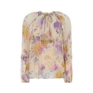 Zimmermann Women Printed Crepe Luna Blouse